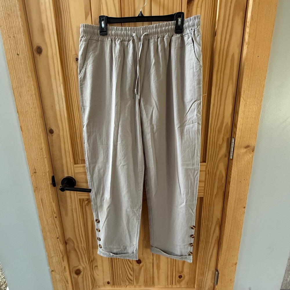 Women's Gray Casual Pants